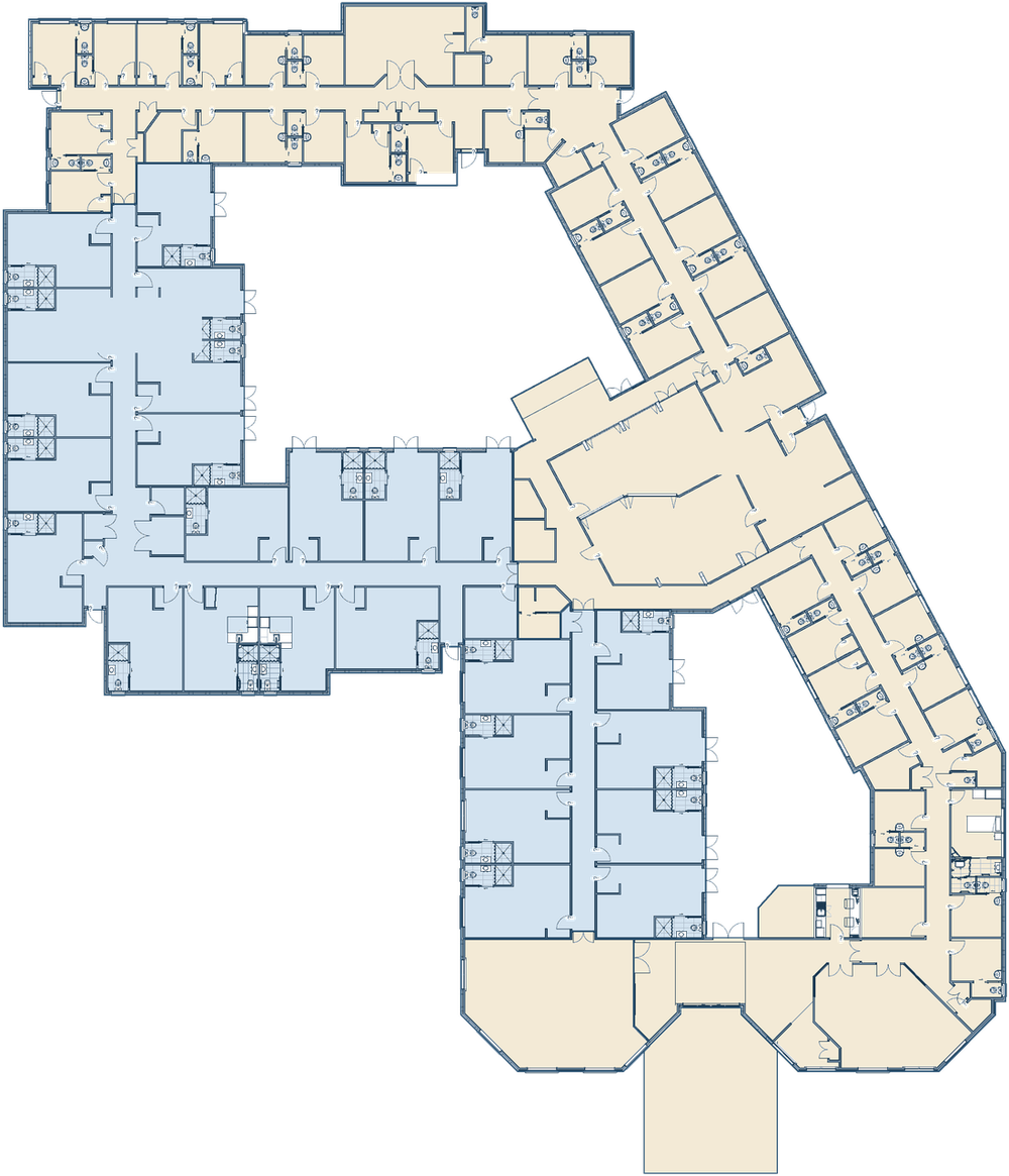 Ground floor plan of the Mona Vale care home